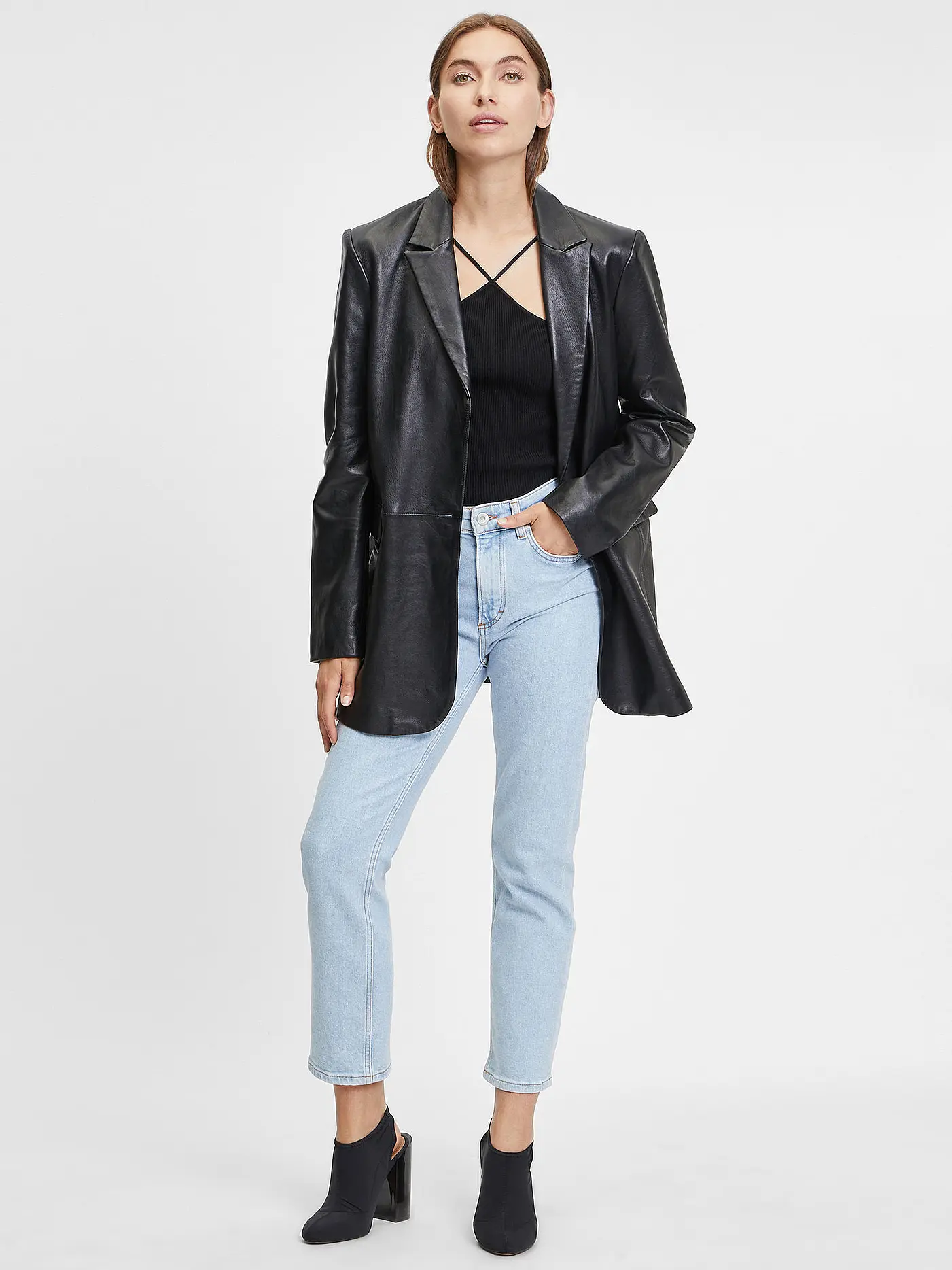 GIPSY BY MAURITIUS | Lederblazer Oversized Fit | 